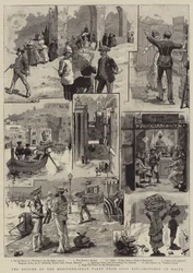 The Return of the Mediterranean Fleet from Suda Bay, Sketches at Malta